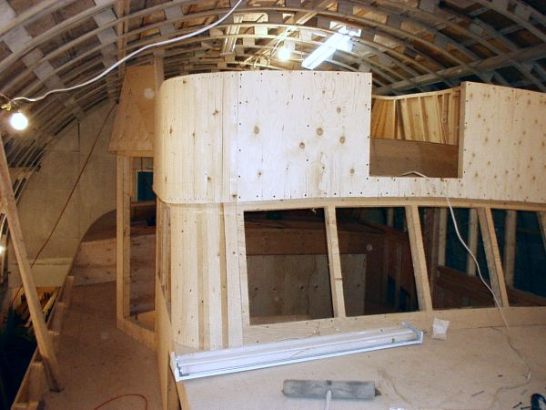 667: Bernard Mulrooney's new boat under construction in Placentia. (2004)